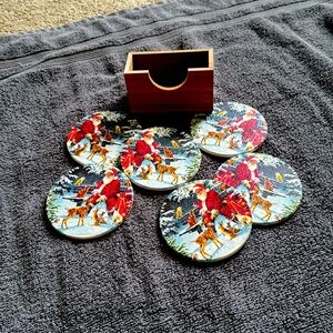 Coaster set great for your holiday party